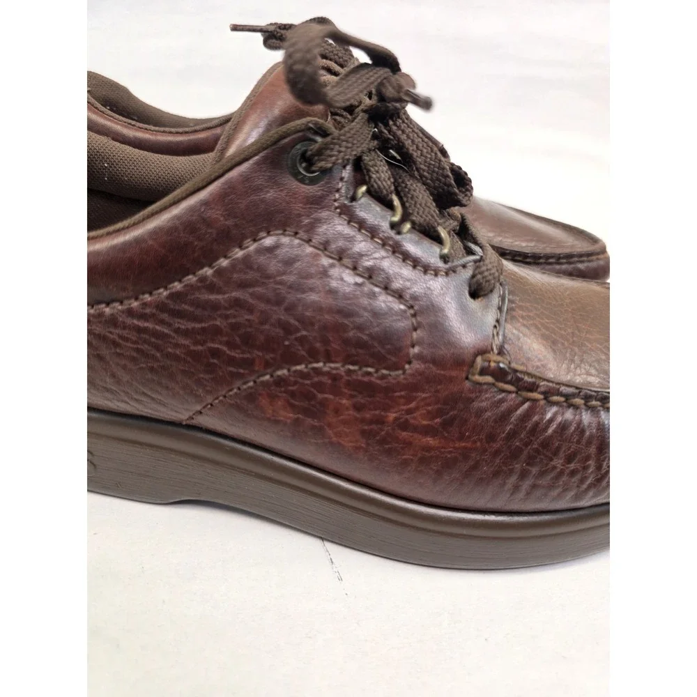 SAS Bout Time (7.5 M) Shoes Mens Burgundy Leather USA Walking Sneakers